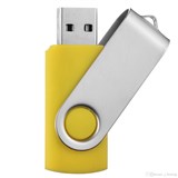 EVERYDAY HIGH SPEED ROTATING USB DRIVE 30  32 64GB YELLOW