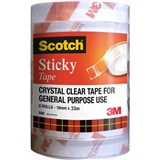 3M Scotch 500 Everyday Sticky Tape 18Mm X 33M Bulk