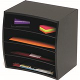 MARBIG STORAFILE ORGANISER WOODEN 4 TIER BLACK