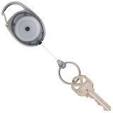 REXEL ID RETRACTABLE SNAP LOCK KEY HOLDER REEL GREY