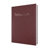 COLLINS APPOINTMENT 144FP78 EARLY EDITION DIARY 2 PAGE TO DAY A4 BURGUNDY