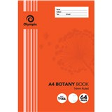 OLYMPIC T146I BOTANY BOOK 14MM RULED 64 PAGE 55GSM A4