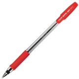 PILOT BPSGP BALLPOINT GRIP STICK PEN FINE RED