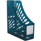 ITALPLAST MAGAZINE STAND TINTED BLUE