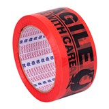 NACHI MESSAGE TAPE FRAGILE 48MM X 66M ORANGEBLACK