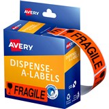 AVERY 937252 MESSAGE LABELS FRAGILE 19 X 64MM BOX 125