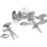 ESSELTE PAPER BINDER 75MM SILVER BOX 100