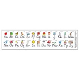 LEARNING CAN BE FUN DESK STRIPS ALPHABET MODERN CURSIVE PACK 30
