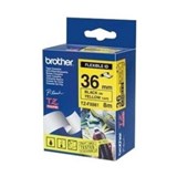BROTHER TZFX661 FLEXIBLE LABELLING TAPE 36MM BLACK ON YELLOW