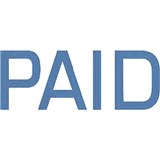 DESKMATE PREINKED MESSAGE STAMP PAID BLUE