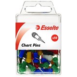 ESSELTE CHART PINS ASSORTED PACK 50