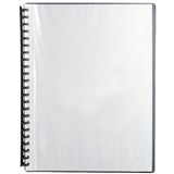 MARBIG DISPLAY BOOK REFILLABLE 20 POCKET A4 CLEARBLACK