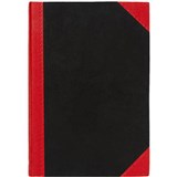 BLACK AND RED NOTEBOOK CASEBOUND RULED 200 PAGE A4