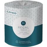 REGAL PREMIUM TOILET ROLL WRAPPED 2PLY 400 SHEET WHITE