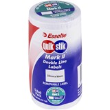 QUIKSTIK MARK II PRICING GUN LABEL REMOVABLE 1000 LABELSROLL 23 X 16MM WHITE PACK 5