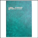 COLLINS 61 SERIES ANALYSIS BOOK PETTY CASH 2 CR  11 DR COLUMNS 84 LEAF A4 GREEN