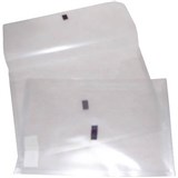 POP POLYWALLY WALLET HOOK AND LOOP CLOSURE 30MM GUSSET FOOLSCAP CLEAR