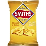 SMITHS CRISPS CRINKLE CUT CHEESE AND ONION 170G