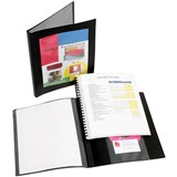 MARBIG PRO SERIES DISPLAY BOOK REFILLABLE WITH FRAME 20 POCKET A4 BLACK