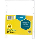 MARBIG DIVIDER MANILLA 6TAB A4 WHITE