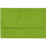MARBIG SLIMPICK DOCUMENT WALLET FOOLSCAP BRIGHTS GREEN PACK 10