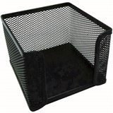 ESSELTE METAL MESH MEMO CUBE HOLDER BLACK
