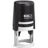 COLOP R40 PRINTER SELFINKING TIME AND DATE STAMP 12 HOUR BLUERED