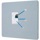 QUARTET FABRIC BOARD FRAMELESS 1200 X 900MM GREY