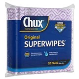 CHUX SUPERWIPES REGULAR 600 X 300MM WHITE PACK 20