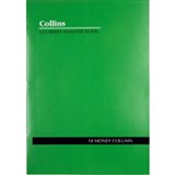 COLLINS A24 SERIES ANALYSIS BOOK 18 MONEY COLUMN FEINT RULED STAPLED 24 LEAF A4 GREEN