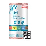 LIVI ESSENTIALS COMMERCIAL WIPES RED CARTON 4