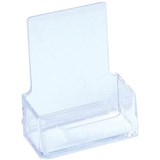 DEFLECTO BUSINESS CARD HOLDER PORTRAIT 65 X 96 X 46MM CLEAR
