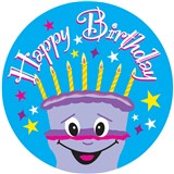 AVERY 69634 MERIT STICKERS HAPPY BIRTHDAY PACK 102