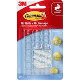 COMMAND ADHESIVE DECORATING CLIPS CLEAR PACK 20 CLIPS AND 24 STRIPS