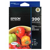 EPSON 200 INK CARTRIDGE VALUE PACK BLACKCYANMAGENTAYELLOW