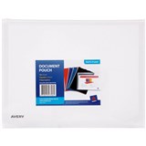 AVERY 47728 DOCUMENT POCKET ZIP CLOSURE POLYPROPYLENE A4 200 SHEETS CLEAR