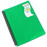 BANTEX JEWEL DISPLAY BOOKS REFILLABLE 30 POCKET A4 GREEN
