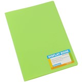 BANTEX TROPICAL DISPLAY BOOK NONREFILLABLE 20 POCKET A4 LIME