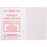 MARBIG CARD HOLDER WALLET 2 POCKET 100 X 70MM WHITECLEAR PACK 10