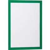 DURABLE DURAFRAME SIGN HOLDER ADHESIVE BACK A4 GREEN PACK 2