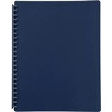 CUMBERLAND PREMIUM DISPLAY BOOK REFILLABLE 20 POCKET A4 NAVY