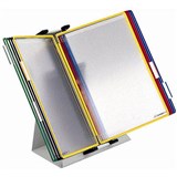 TARIFOLD DESK DISPLAY STAND WITH 10 POCKETS A4 GREYASSORTED