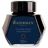 WATERMAN FOUNTAIN PEN INK 50ML BOTTLE INTENSE BLACK