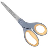 WESTCOTT TITANIUM BONDED SCISSORS CLIPPED TIP STRAIGHT HANDLE 8 INCH GREYYELLOW