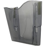 DEFLECTO DOCUPOCKET WALL POCKET PORTRAIT A4 SMOKE