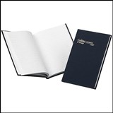 COLLINS CASEBOUND NOTEBOOK FEINT RULLED 168 PAGE A5 BLUE