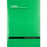 COLLINS A24 SERIES ANALYSIS BOOK 13 MONEY COLUMN FEINT RULED STAPLED 24 LEAF A4 GREEN