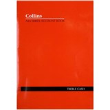 COLLINS A24 SERIES ACCOUNT BOOK 3 MONEY COLUMN TREBLE CASH 24 LEAF A4 RED