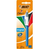 BIC 4COLOUR RETRACTABLE BALLPOINT PEN 10MM BLISTER