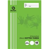 OLYMPIC D244I EXERCISE BOOK 24MM DOTTED THIRDS 55GSM 48 PAGE A4